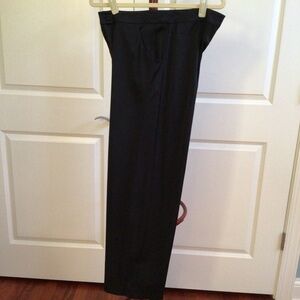 Black satin dress pants, Size Medium, Eileen Fisher